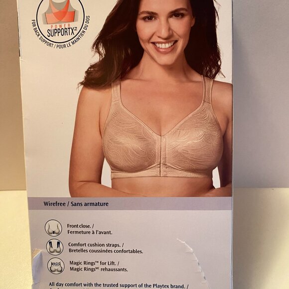 Playtex Soutien-Gorge Sans Fil Posture 18 Heures PE525 42/95 DD - Picture 2 of 4